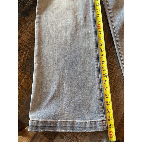 Risen High Rise Wide Flare Trouser Festival Boho Hippie Jeans 29 Blue - Picture 6 of 8